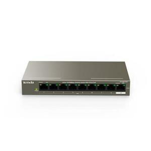 Tenda TEF1109P-8-63W - PoE AT Switch 63Watt, 9xRJ45 Switch s 8xPoE 802.3at, 10/100Mbps, Fanless, Kov; TEF1109P-8-63W