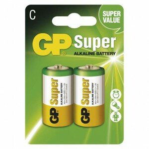 Alkalická baterie GP Super LR14 (C), blistr; 1013312000