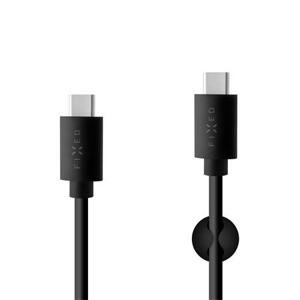 Datový a nabíjecí USB-C kabel FIXED s konektorem USB-C, USB 2.0, 15W, černý; FIXD-CC-BK