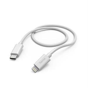 Hama MFi USB-C Lightning nabíjecí/datový kabel pro Apple, bílý; 183295