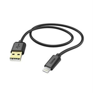Hama MFI USB nabíjecí/datový kabel pro Apple s Lightning konektorem, 1,5 m, černý; 173635