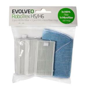 Evolveo RoboTrex H5, H6, příslušenství (3 ks HEPA filtr + 1 ks XXL mop z mikrovlákna); RTX-ACP