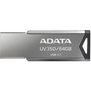 ADATA 64GB UV350 USB 3.1 silver (potisk); AUV350-64G-RBK