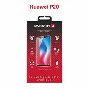 Swissten sklo  full glue, color frame, case friendly  Huawei P20 černé; 54501734