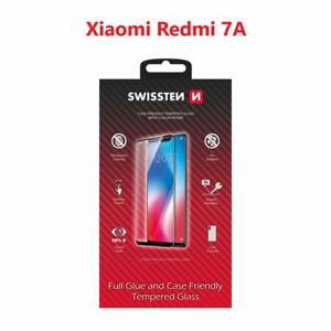 Swissten sklo  full glue, color frame, case friendly  Xiaomi Redmi 7A černé; 54501712