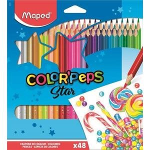 MAPED Pastelky trojboké Color'Peps 48ks; 25388
