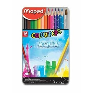MAPED Pastelky Aqua Color'Peps 12ks + štětec; 132040