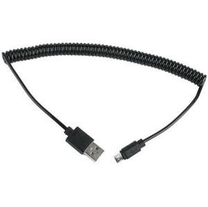 Kabel CABLEXPERT USB A Male/Micro B Male 2.0, 1,8m, Black, kroucený; CC-mUSB2C-AMBM-6