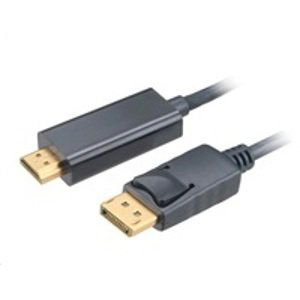 AKASA Adaptér 4K DisplayPort na HDMI active, kabel, 1.8m; AK-CBDP20-18BK