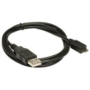 AKASA Kabel USB, male A na micro B male USB 2.0, 100cm, černý; AK-CBUB05-10BK