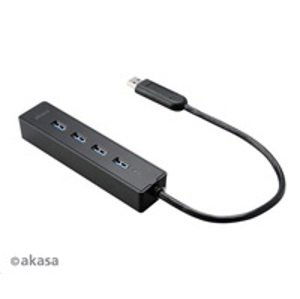 AKASA HUB USB Connect 4SX, 4x USB 3.0, externí; AK-HB-08BK