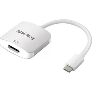 Sandberg USB-C do HDMI konvertor, stříbrný; 136-12