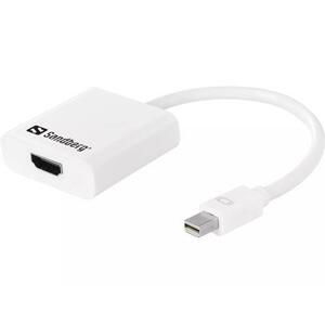 Sandberg Mini DisplayPort (M) - HDMI (F), kabel 20 cm, bílý; 508-29
