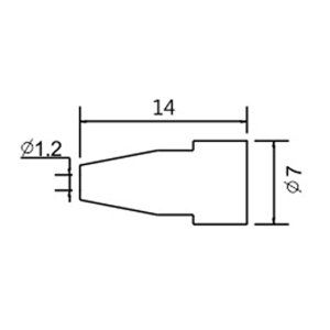 Tipa Hrot N5-7/ZD553 pr.1.2mm (ZD-8915); 06540211