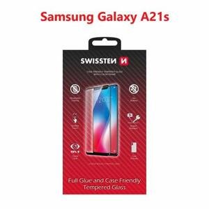 Swissten sklo full glue, color frame, case friendly Samsung Galaxy a21s černé; 54501771