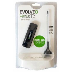 Evolveo Venus T2, 2x HD DVB-T2 USB tuner; VNS-HD-T2