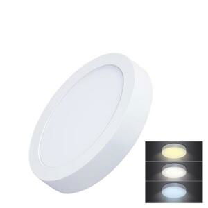 Solight LED mini panel CCT, přisazený, 12W, 900lm, 3000K, 4000K, 6000K, kulatý; WD170