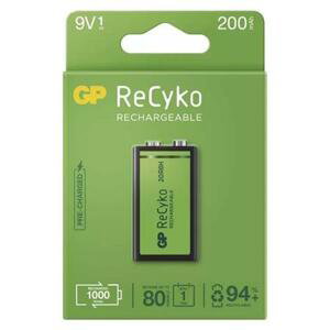Nabíjecí baterie GP ReCyko 200 (9V); 1032521020