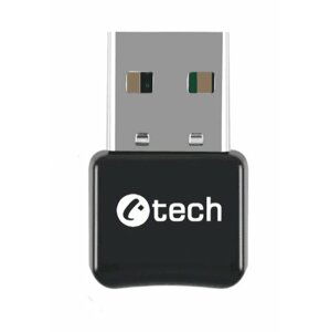 C-TECH Bluetooth adaptér, USB, černá; BTD-01