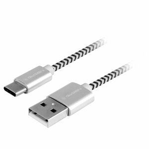 GoGEN Propojovací USB kabel, USB A vidlice (M) - USB type C vidlice (M); GOGUSBAC100MM24T