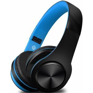 Bezdrátová sluchátka S5, černo/ modré ; 8588006962772
