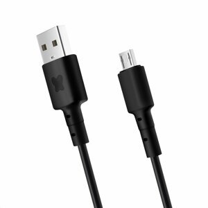 Datový a nabíjecí kabel BonBon s konektory USB/micro USB, 1 metr, černý; BON-DM-BK