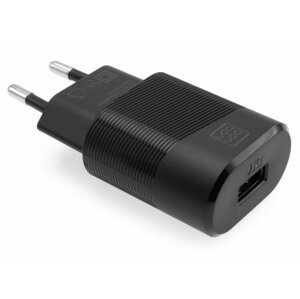 Síťová nabíječka Bonbon s USB výstupem, 10W, černá; BON-TC-BK