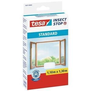 Tesa Síť proti hmyzu "55680", do oken, bílá, 1,1 x 1,3 m, na suchý zip; TE55671F