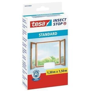 Tesa Síť proti hmyzu "55672", do oken, bílá, 1,3 x 1,5 m, na suchý zip; TE55672F