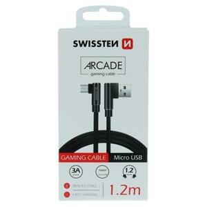Swissten arcade USB / micro USB 1,2 m černý; 71527500
