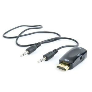 Adaptér C-TECH HDMI na VGA + Audio, M/F; CB-AD-HDMI-VGA