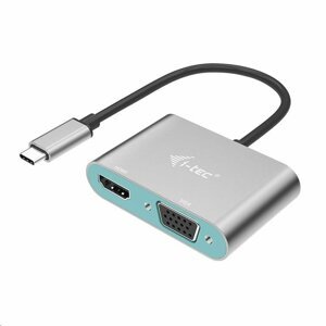 i-Tec USB-C Metal HDMI and VGA Adapter ; C31VGAHDMIADA