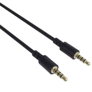 PremiumCord Kabel Jack 3.5mm 4 pinový M/M 1,5m pro Apple iPhone, iPad, iPod; kjack4mm015