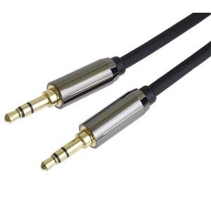 PremiumCord HQ stíněný kabel stereo Jack 3.5mm - Jack 3.5mm M/M 3m; kjqmm3