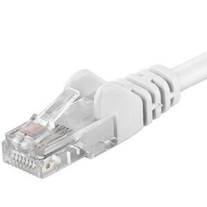 PremiumCord Patch kabel UTP RJ45-RJ45 level 5e 5m bílá; sputp050W