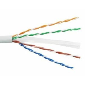 PremiumCord TP Kabel 4x2,drát UTP Cat6 AWG23,čistá měď 1m; sutpd6-1