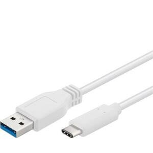 PremiumCord Kabel USB 3.1 konektor C/male - USB 3.0 A/male, bílý, 2m; ku31ca2w