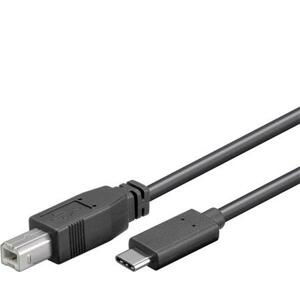 PremiumCord Kabel USB 3.1 konektor C/male - USB 2.0 konektor B/male, 22 cm; ku31cd02bk