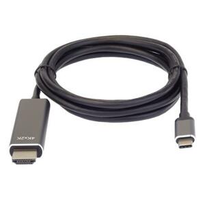 PremiumCord USB3.1 typ-C na HDMI kabel 1,8m rozlišení obrazu 4K*2K@60Hz Aluminium; ku31hdmi08