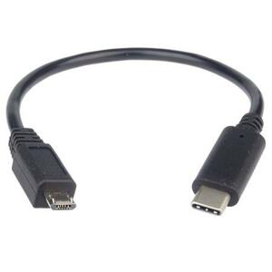 PremiumCord Adaptér USB 3.1 konektor C/male - USB 2.0 Micro-B/male, 0,2m; kur31-02