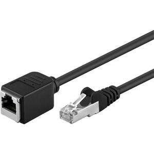 PremiumCord Prodlužovací Patch kabel F/UTP RJ45-RJ45 M/F 1m ; sstpmf01