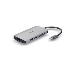 D-Link USB-C Hub 8v1, HDMI, Ethernet, PD, čtečka karet; DUB-M810