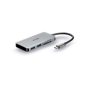 D-Link USB-C Hub 6v1, HDMI, PD, čtečka karet; DUB-M610