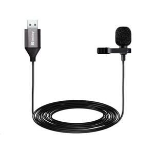 Sandberg Streamer USB Clip Microphone, mikrofon na klip; 126-19