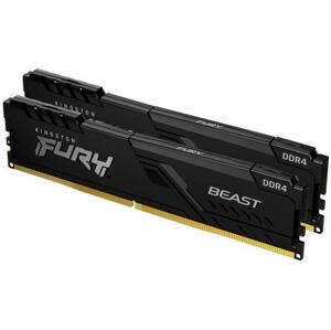 Kingston FURY Beast Black - 16GB (2x8) DDR4, 2666MHz, CL16, DIMM; KF426C16BBK2/16