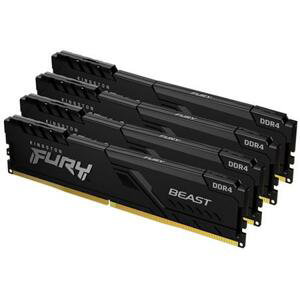 Kingston FURY Beast Black - 32GB (4x8) DDR4, 3200MHz, CL16, DIMM; KF432C16BBK4/32