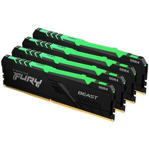 Kingston FURY Beast RGB - 32GB (4x8) DDR4, 3600MHz, CL17, DIMM; KF436C17BBAK4/32