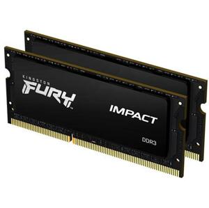 Kingston FURY Impact - 16GB (2x8) DDR3L, 1600MHz, CL9, SODIMM 1.35V; KF316LS9IBK2/16