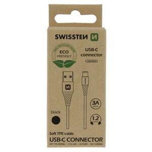 Swissten datový kabel USB-USB-C černý 1,2m (eco balení); 71503300ECO