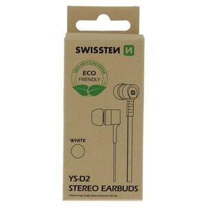 Swissten sluchátka Earbuds Rainbow YS-D2 bílá (eco balení); 51106001ECO